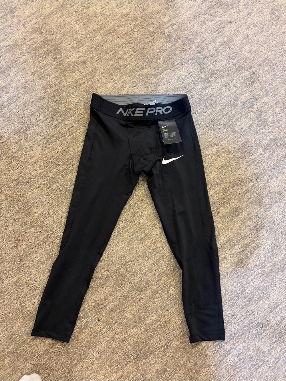 Nike Pro Black Mens Compression Tights size M